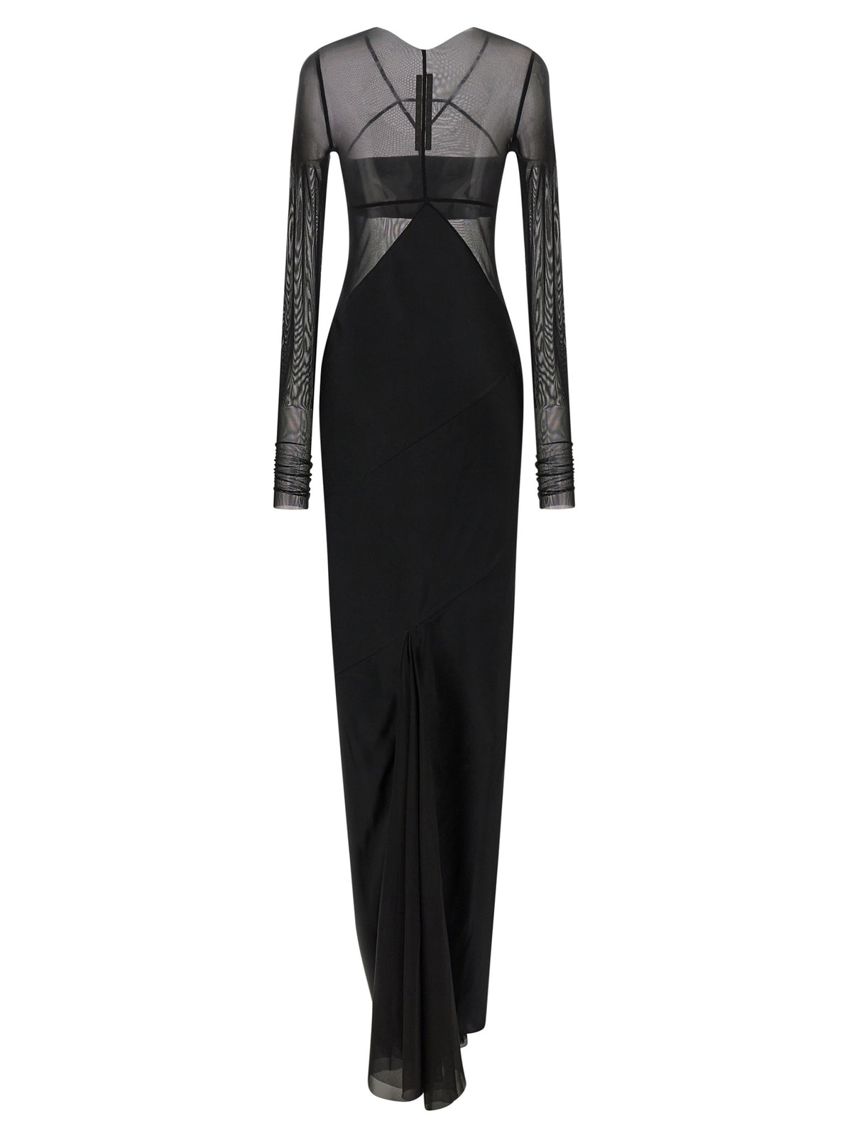 Rick Owens Black Nylon Long Women's Dress