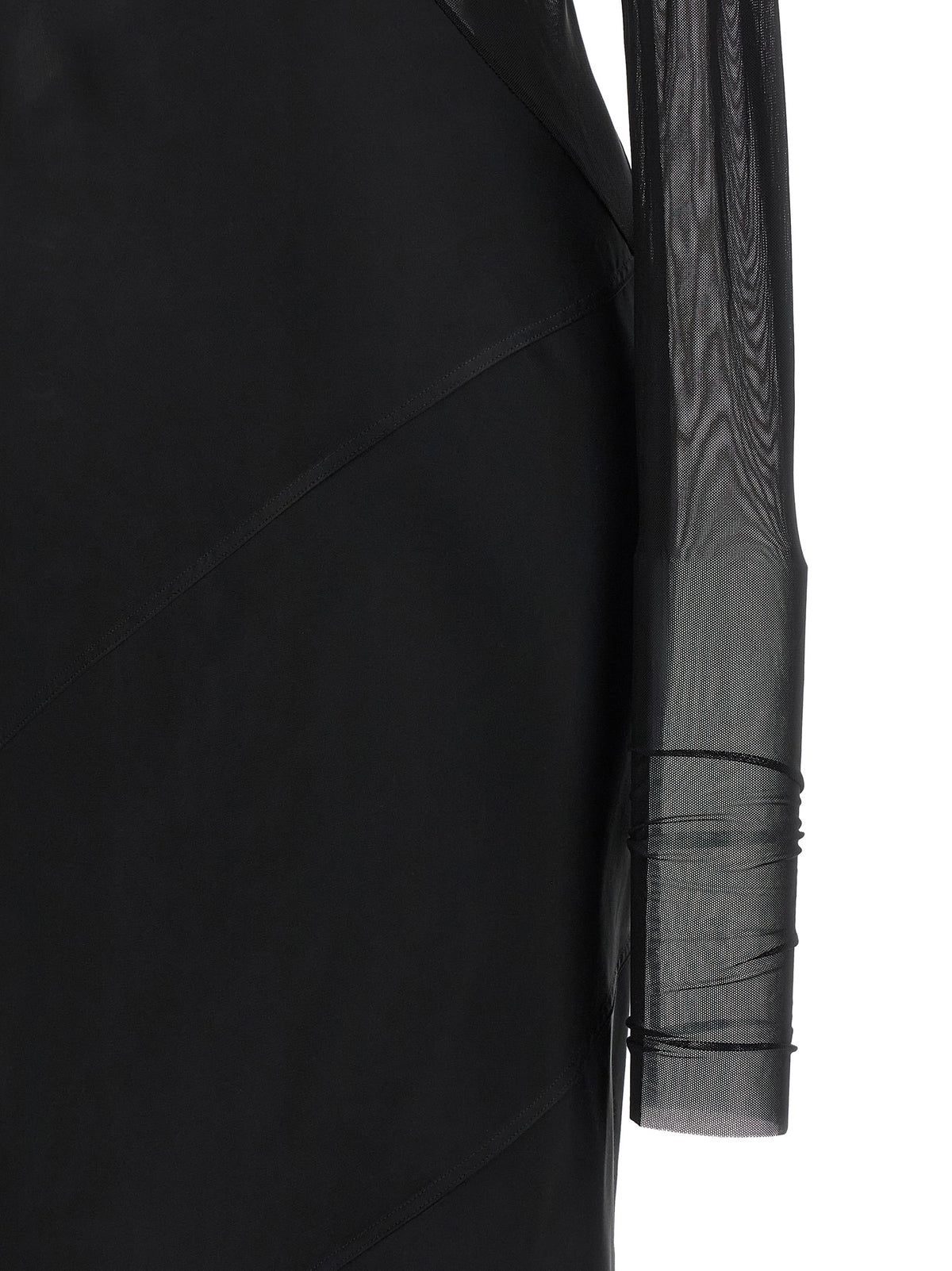 Rick Owens Black Nylon Long Women's Dress