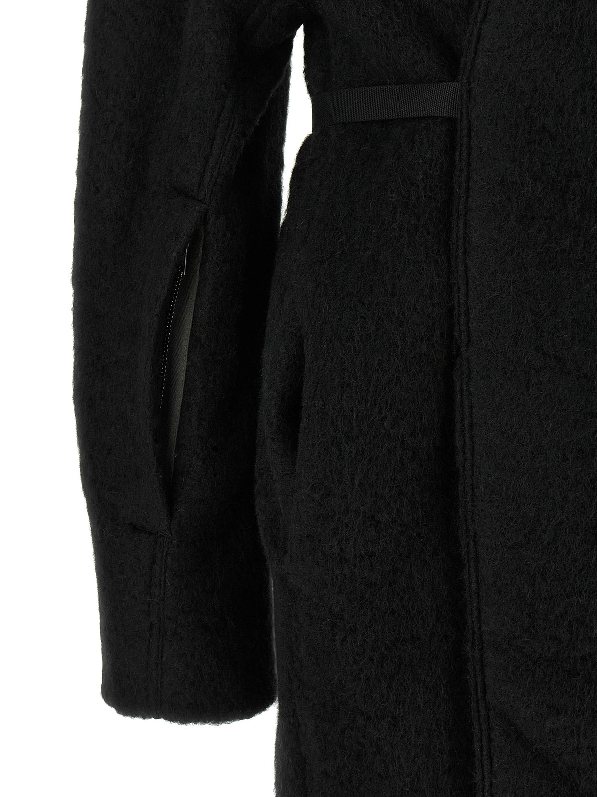 Rick Owens Black Marabou Women's Coat