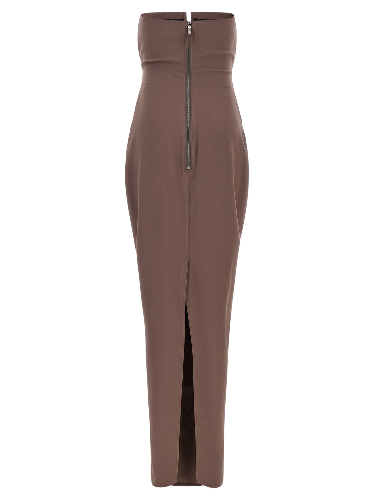Rick Owens Brown Wool Long Women's Dress