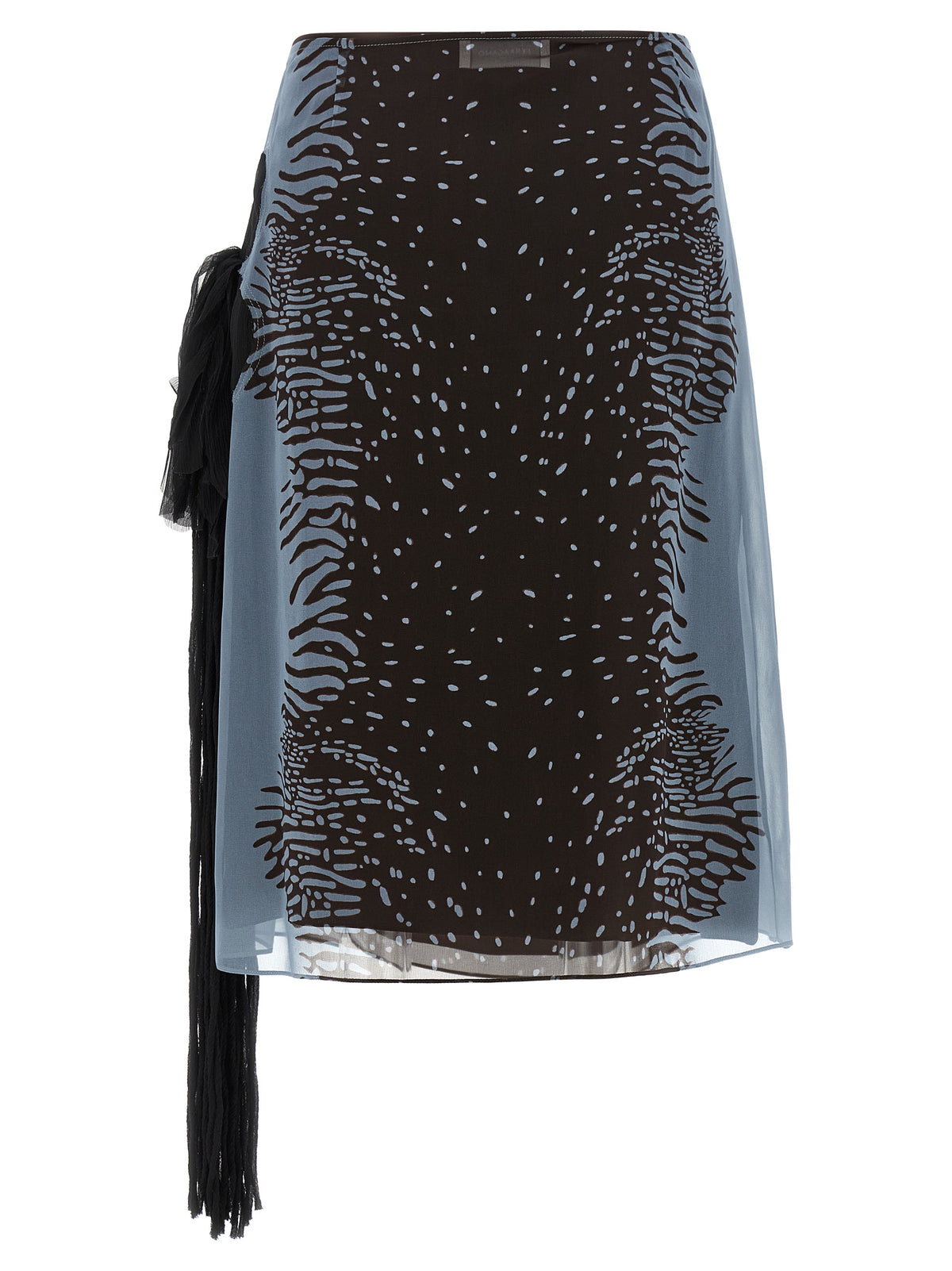 Ferragamo Multicolor Silk Midi Women's Skirt