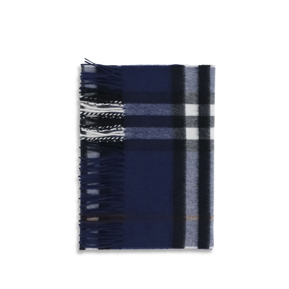Burberry Blue Cashmere Men's Scarf