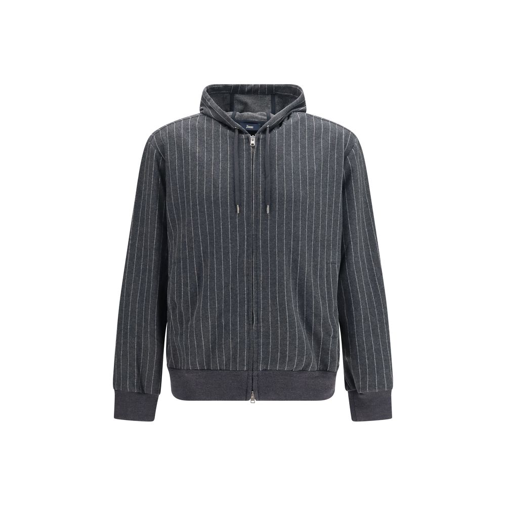 Herno Gray Cotton Men's Sweatshirt
