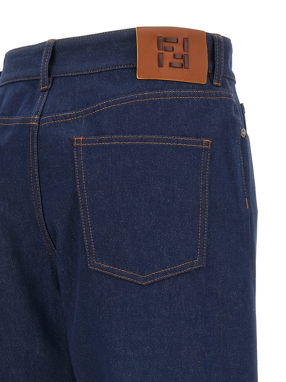 Fendi Blue Cotton Jeans Women's Denim