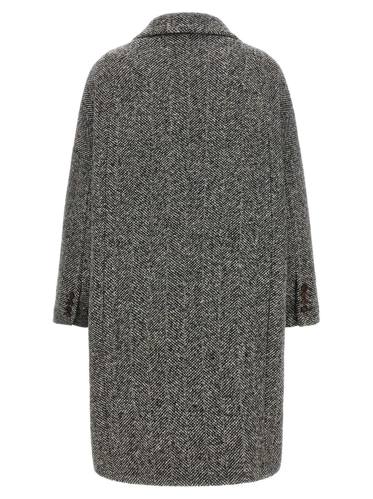 Brunello Cucinelli Gray Virgin Wool Women's Coat