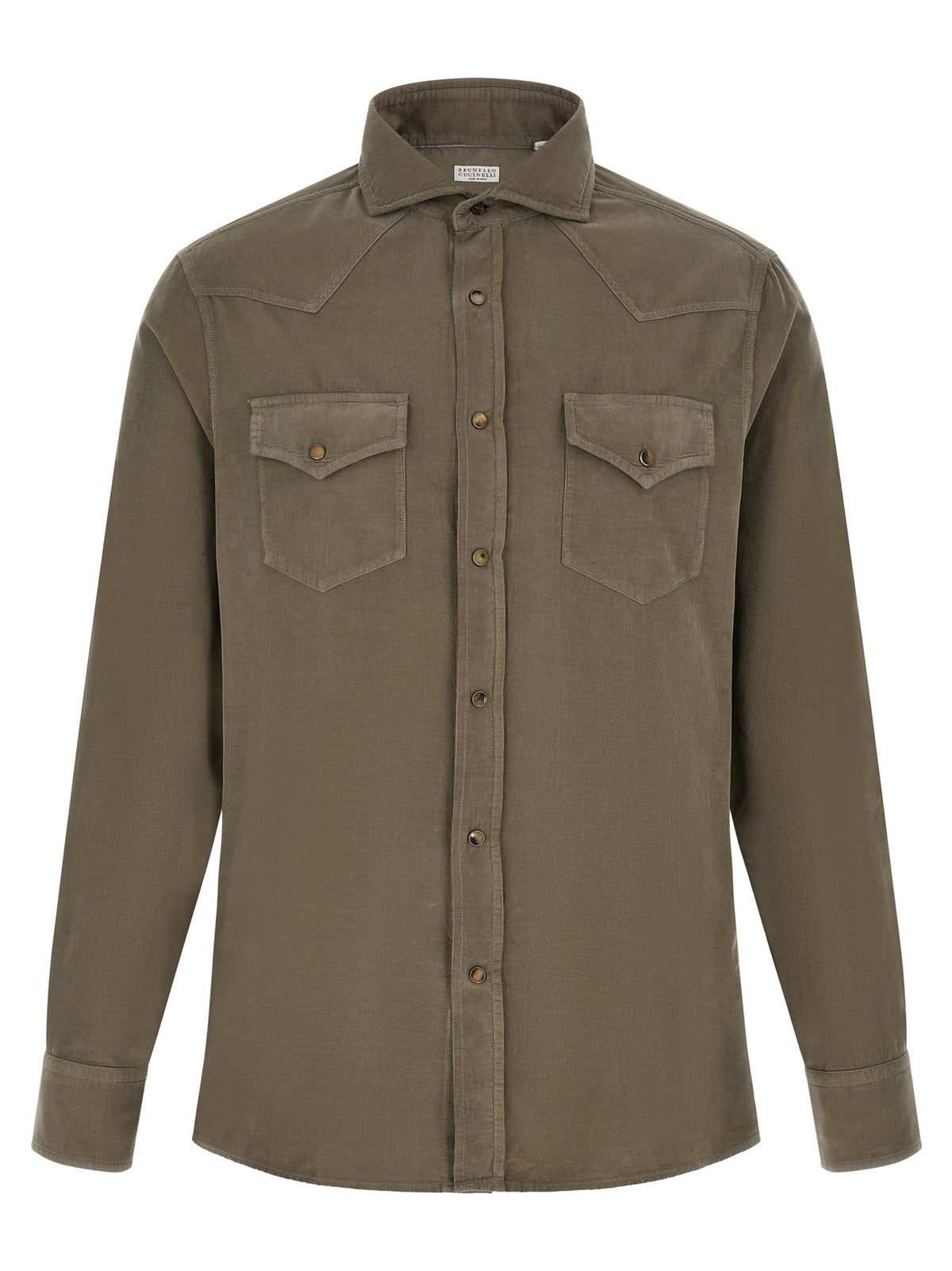 Brunello Cucinelli Bicolor Cotton Men's Blouse