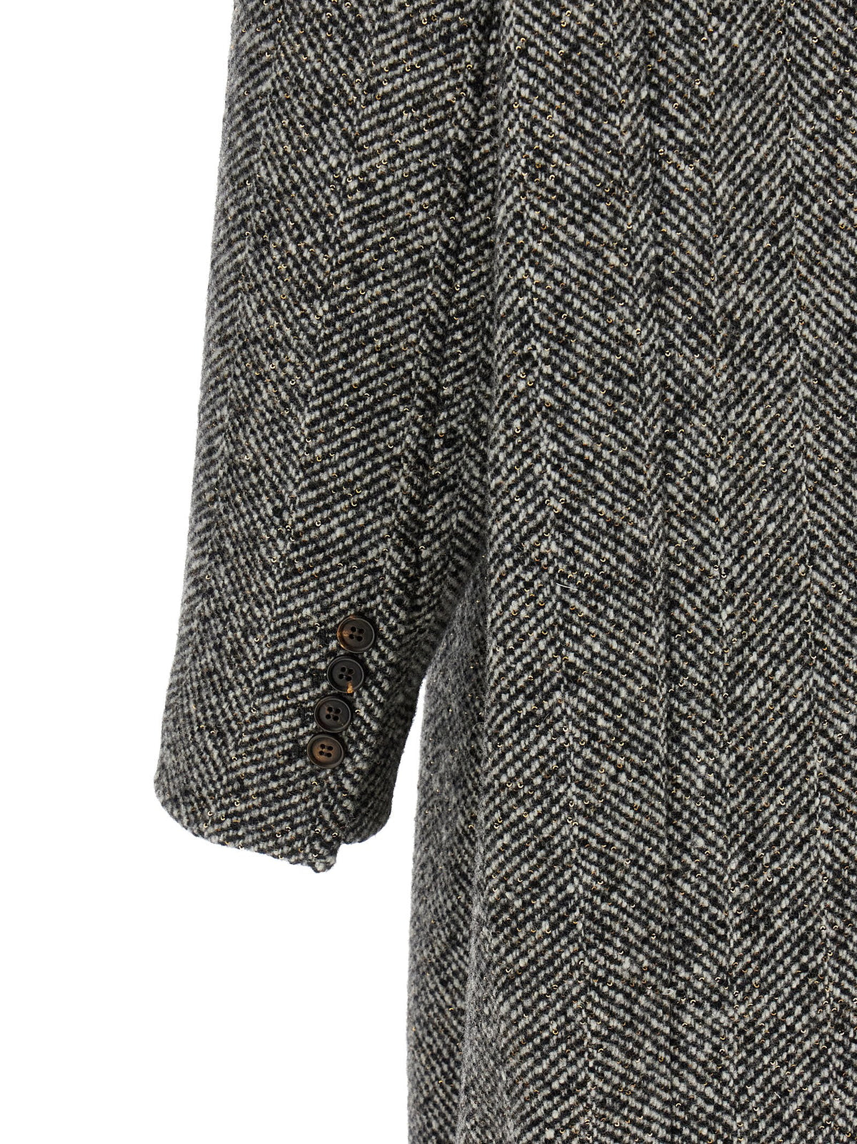 Brunello Cucinelli Gray Virgin Wool Women's Coat
