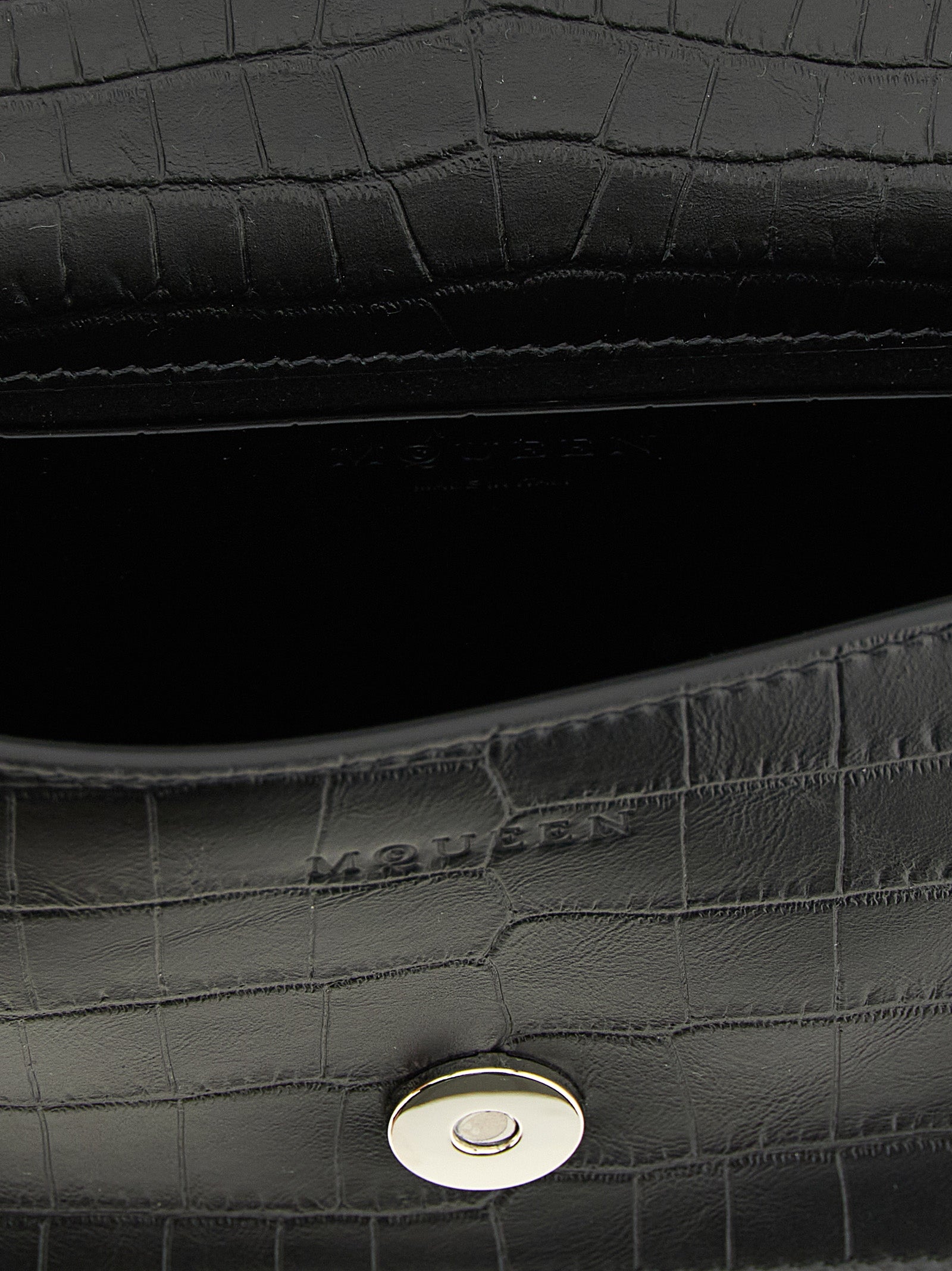 Alexander McQueen Black Calfskin Shoulder Women's Bag