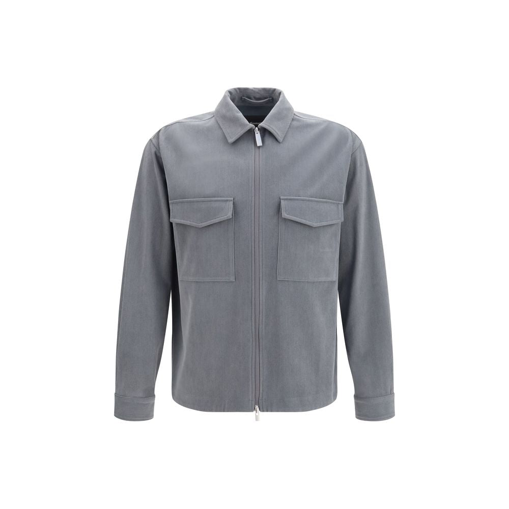 LAMINAR Gray Polyester Men's Jacket