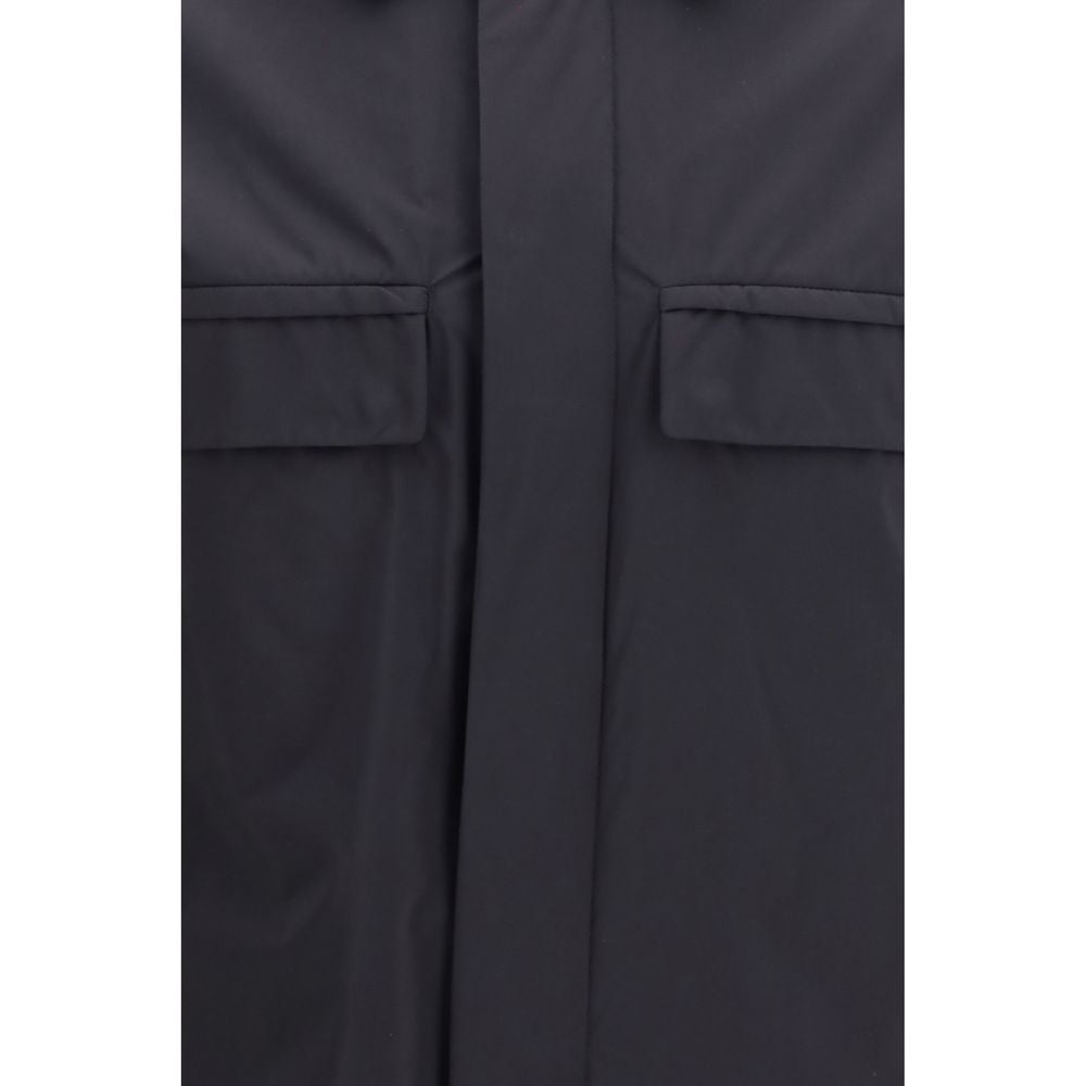 LAMINAR Black Polyamide Full-Length Men's Jacket