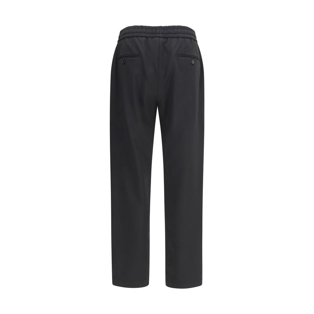 Dolce & Gabbana Black Wool Oves Aries Joggers (Workout Men's Pants)
