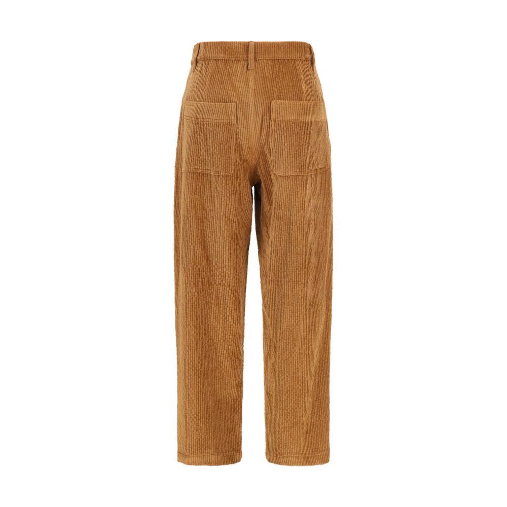 Kristina Ti Brown Cotton Casual Women's Pants