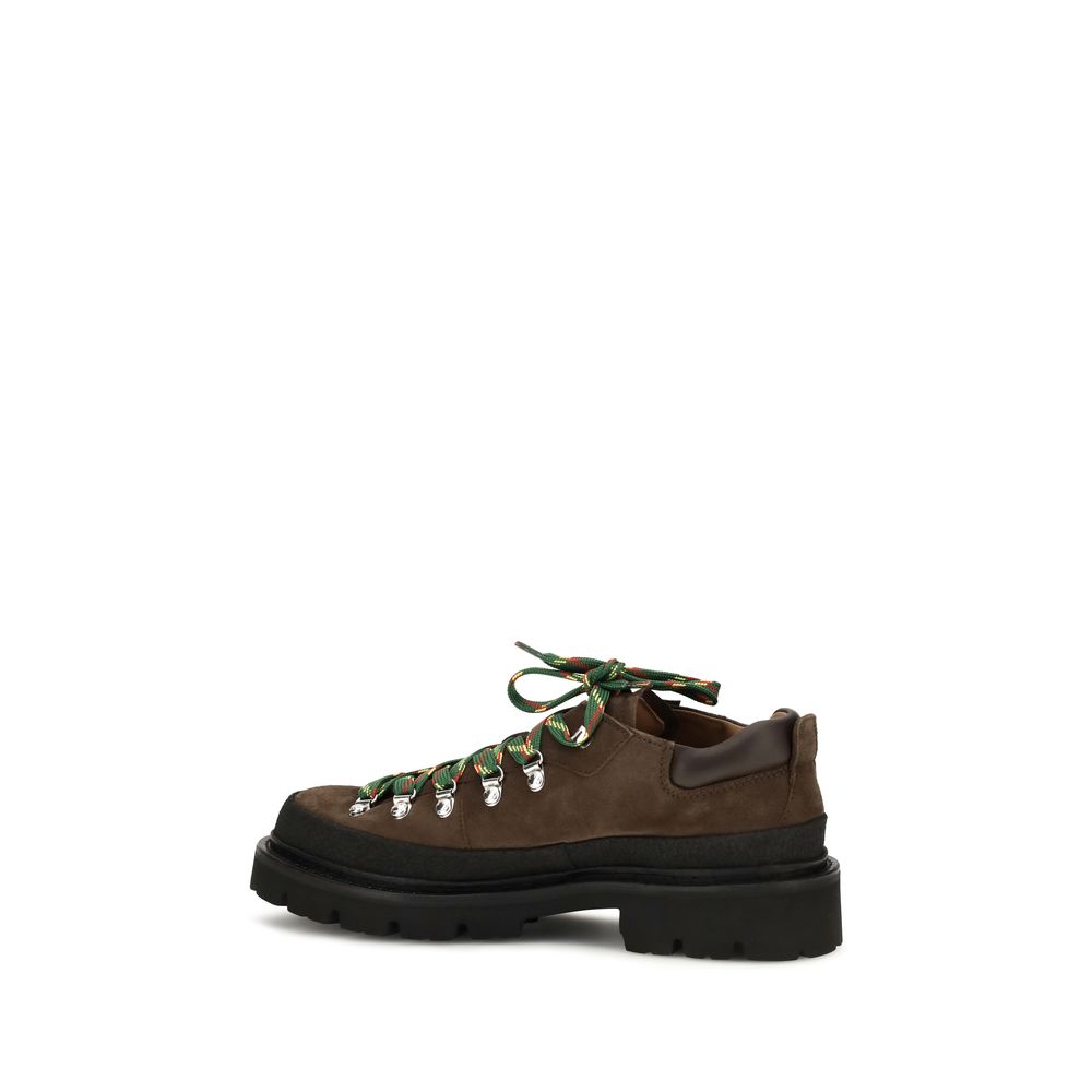 Dsquared² Brown Calf Leather Bos Taurus Lace-Up Men's Boots