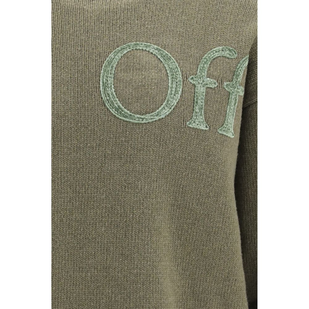 Off-White Bicolor Wool Oves Aries Men's Sweatshirt
