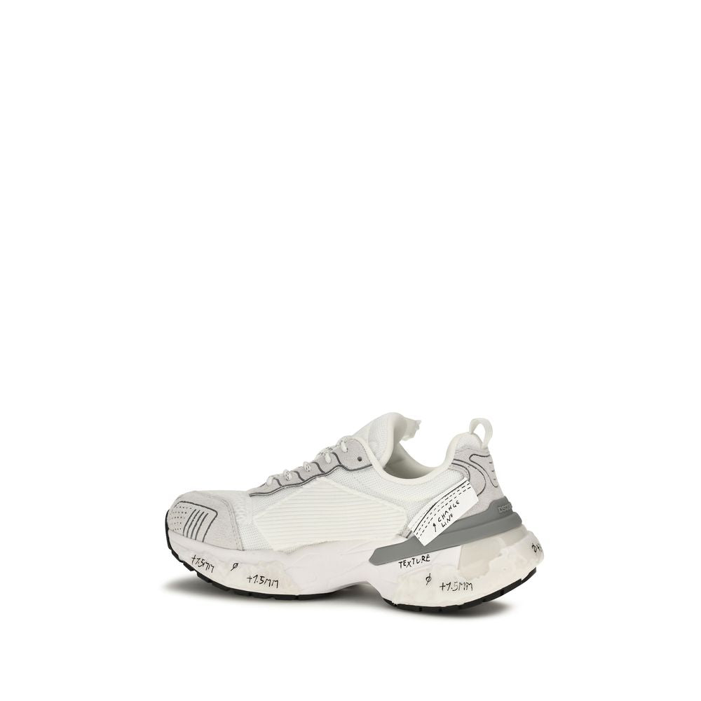 Dsquared² White Polyester Athletic Men's Sneakers