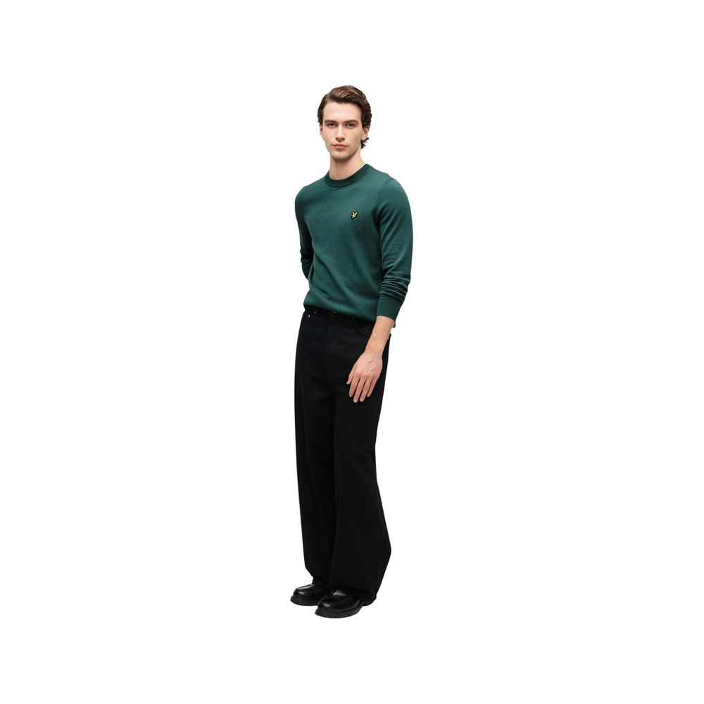Lyle & Scott Green Cotton Men's Sweater