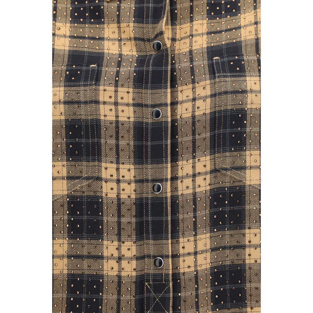 PINKO Beige Viscose Dress Women's Shirt