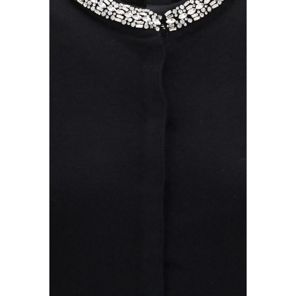 PINKO Black Wool Oves Aries Women's Cardigan