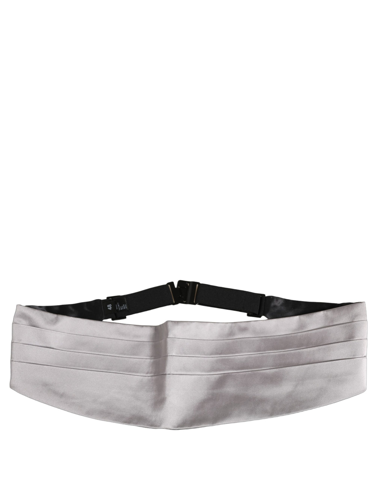 Dolce & Gabbana Gray Men 100% Silk Belt Waist Men's Cummerbund
