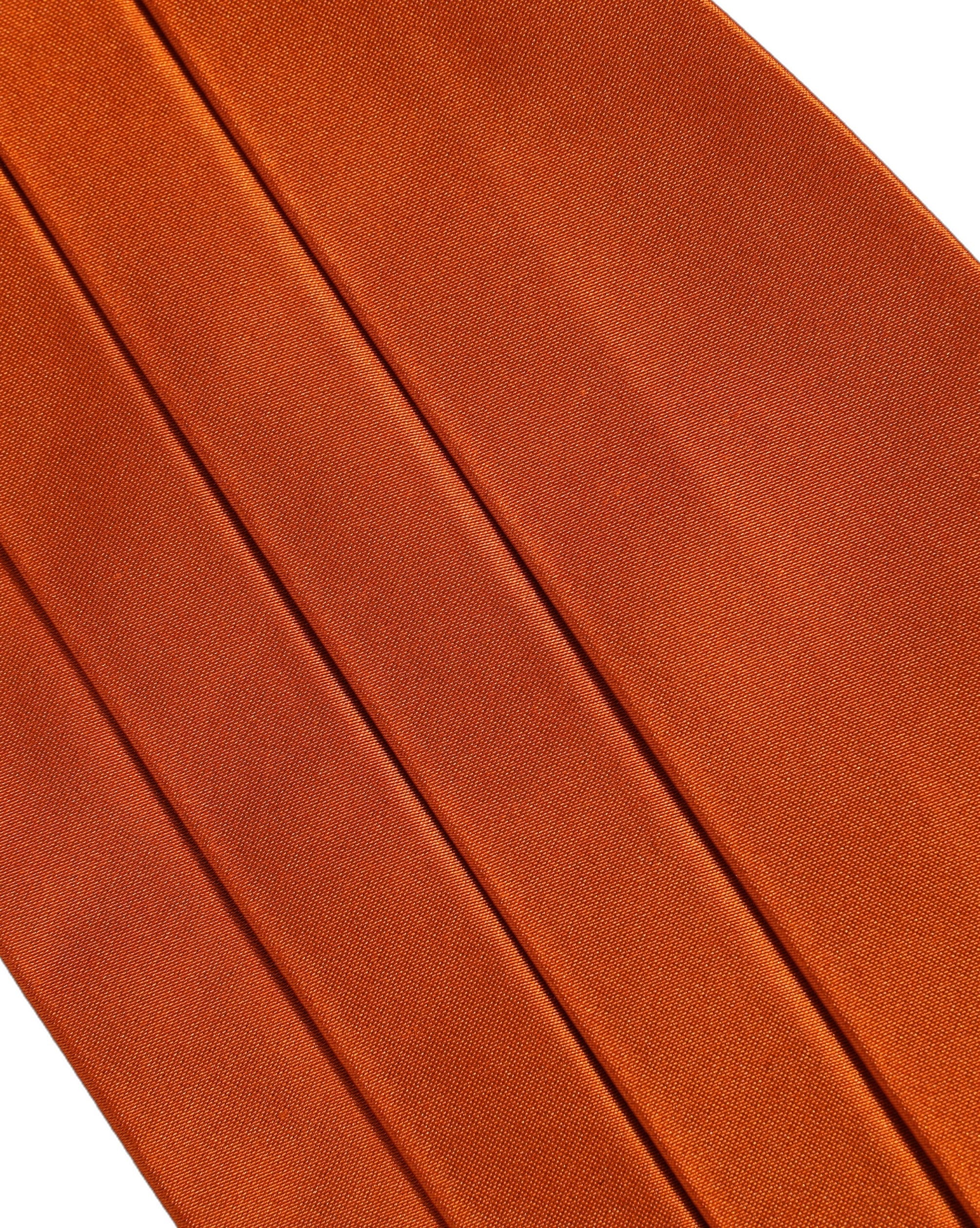 Dolce & Gabbana Orange 100% Silk Belt Waist Men's Cummerbund
