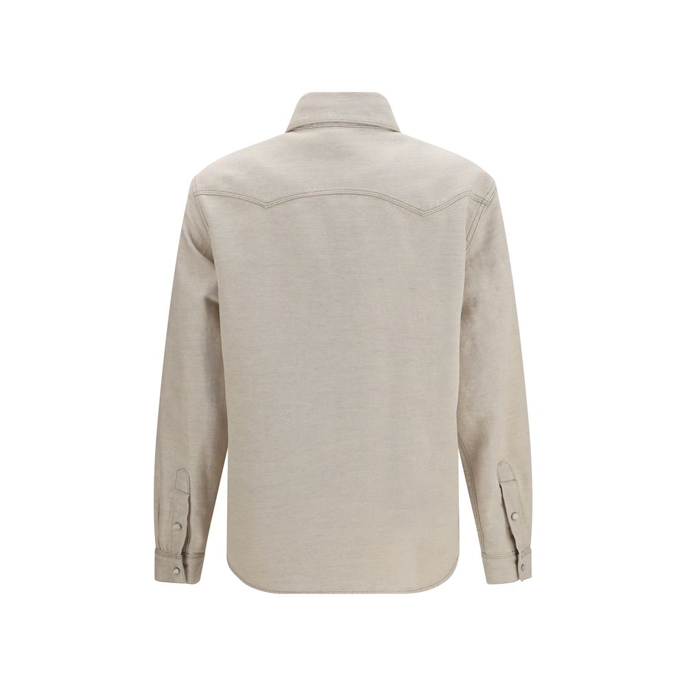 Fendi Beige Denim Women's Shirt
