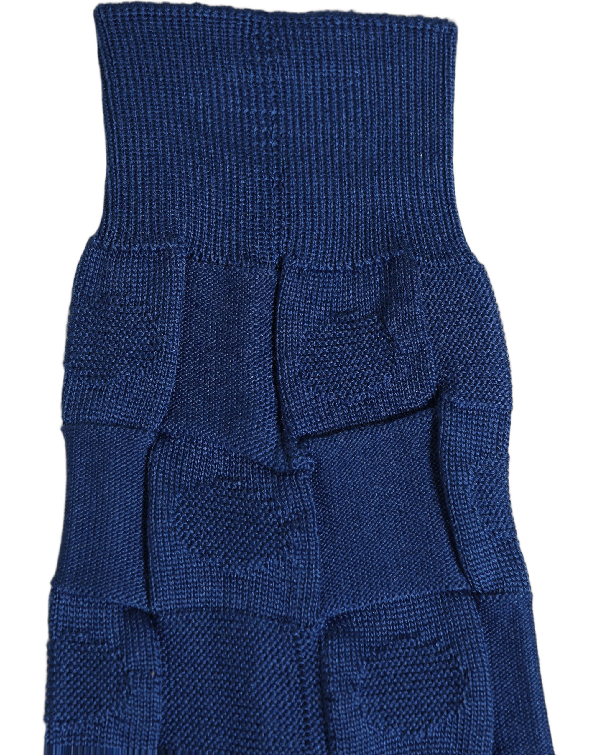 Dolce & Gabbana Royal Blue Checkered Silk Mid Calf Accessory Men's Socks
