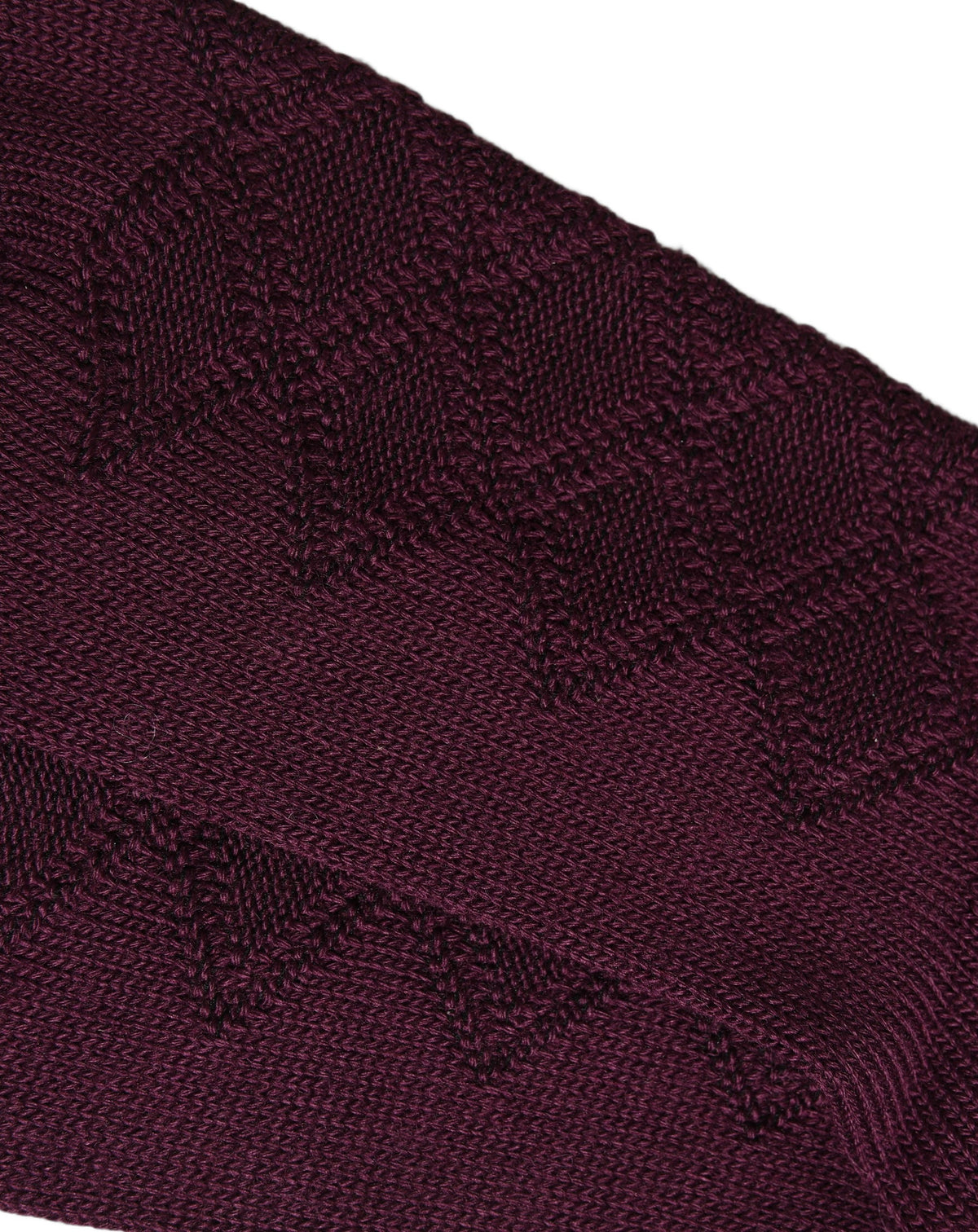 Dolce & Gabbana Burgundy Wool Crest Logo Knee High Accessory Men's Socks