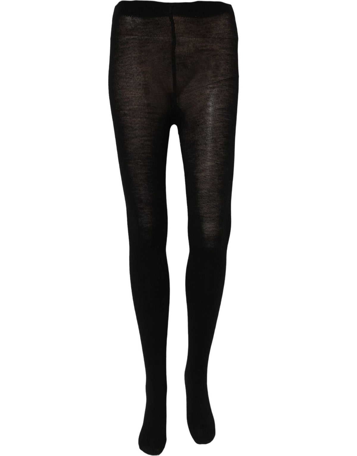 Dolce & Gabbana Black Wool Stretch Tights Stocking Accessory Men's Socks