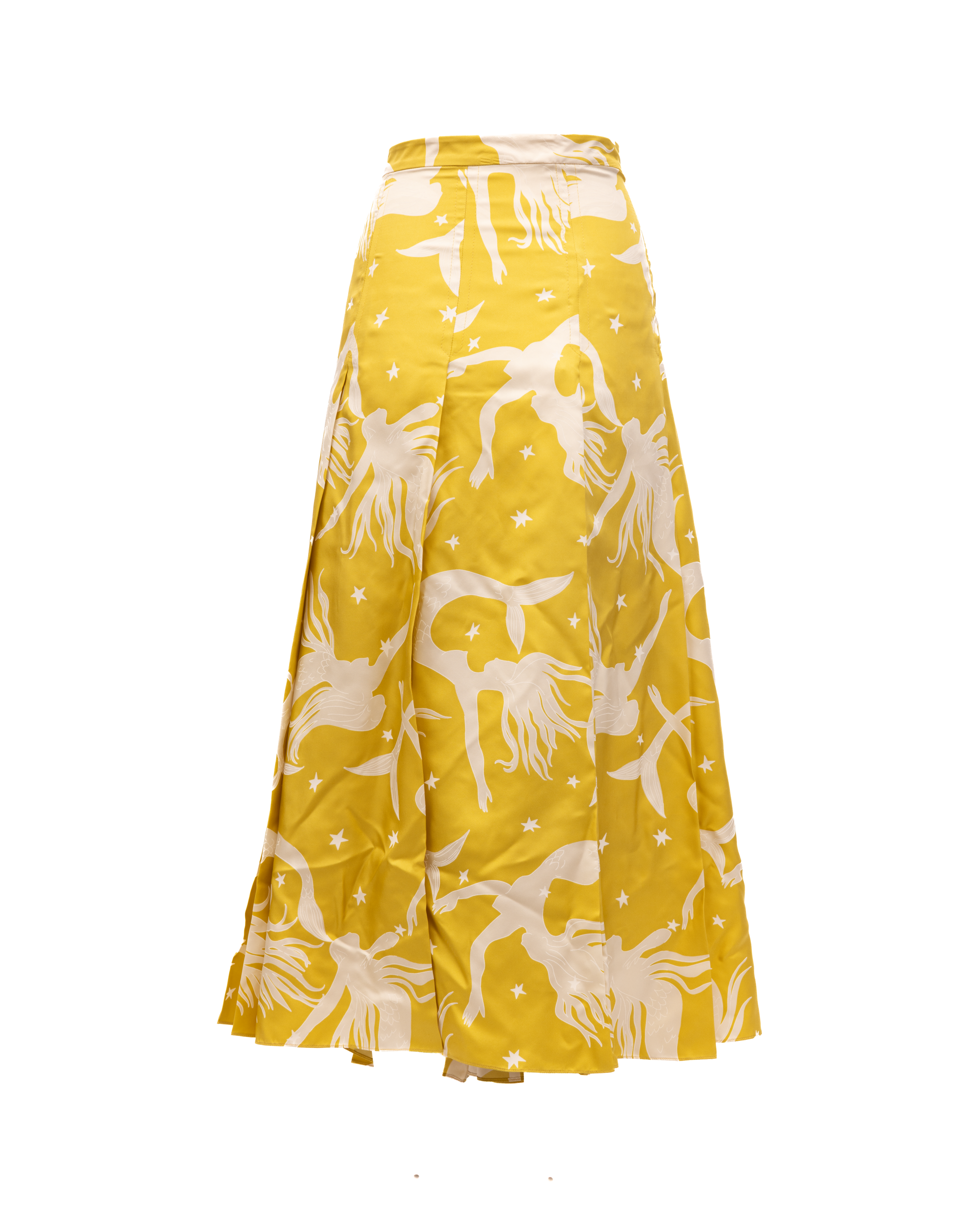 Valentino Garavani Yellow skirt with off-white Women's details