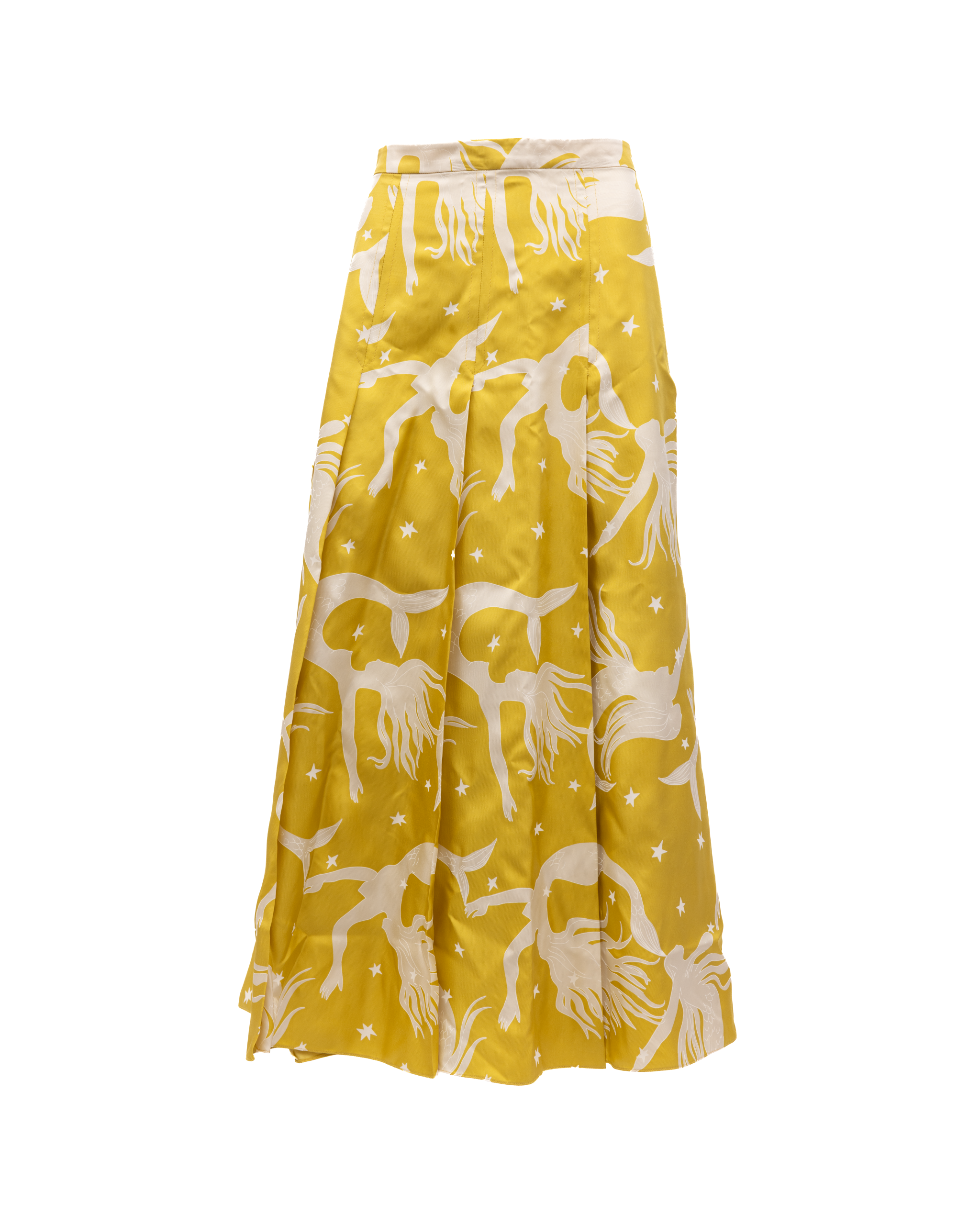 Valentino Garavani Yellow skirt with off-white Women's details