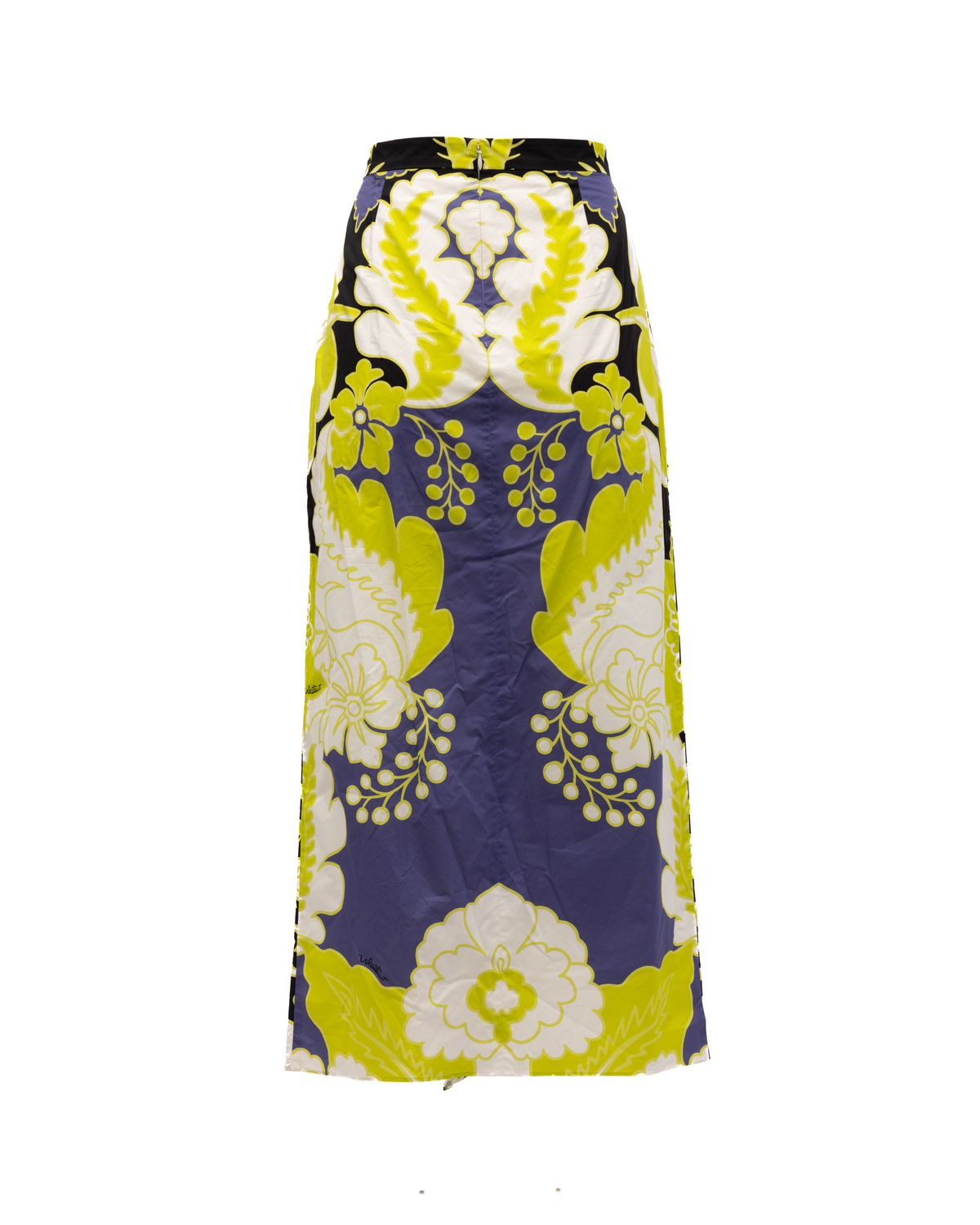Valentino Garavani Women Floral Skirt in Black, Lime Green, White Women's Details