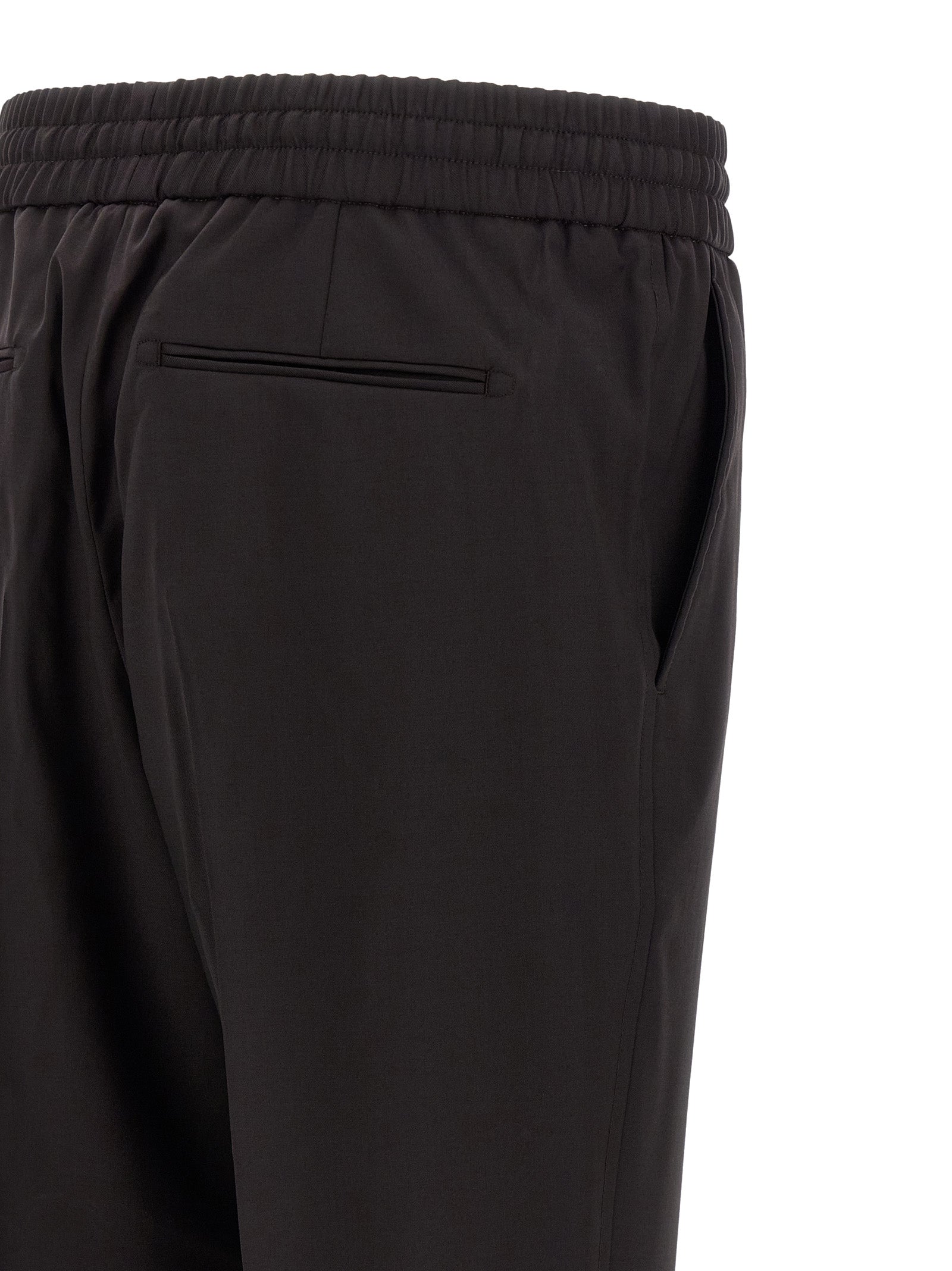 Brioni Brown Wool Casual Men's Pants