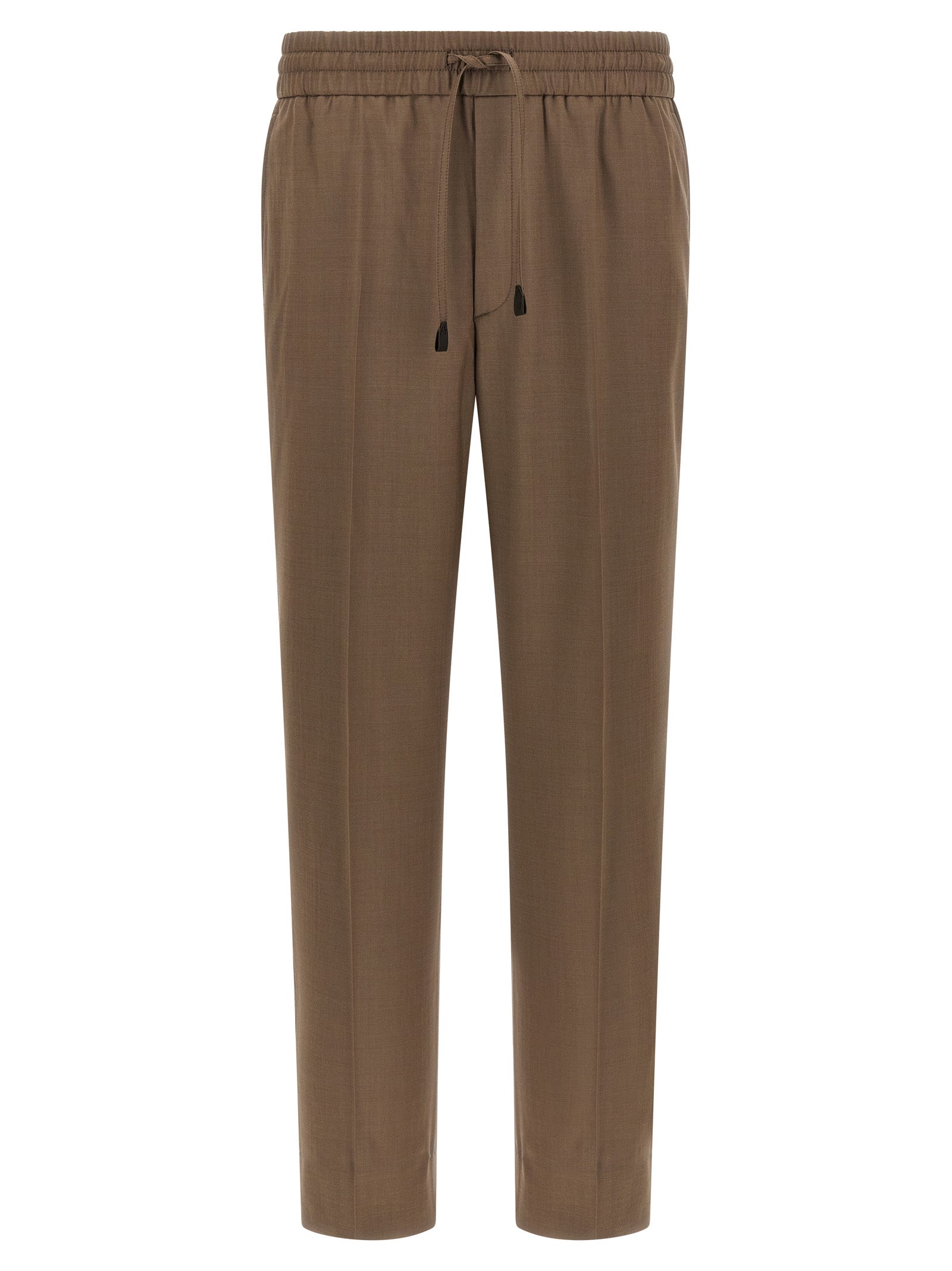 Brioni Brown Wool Casual Men's Pants