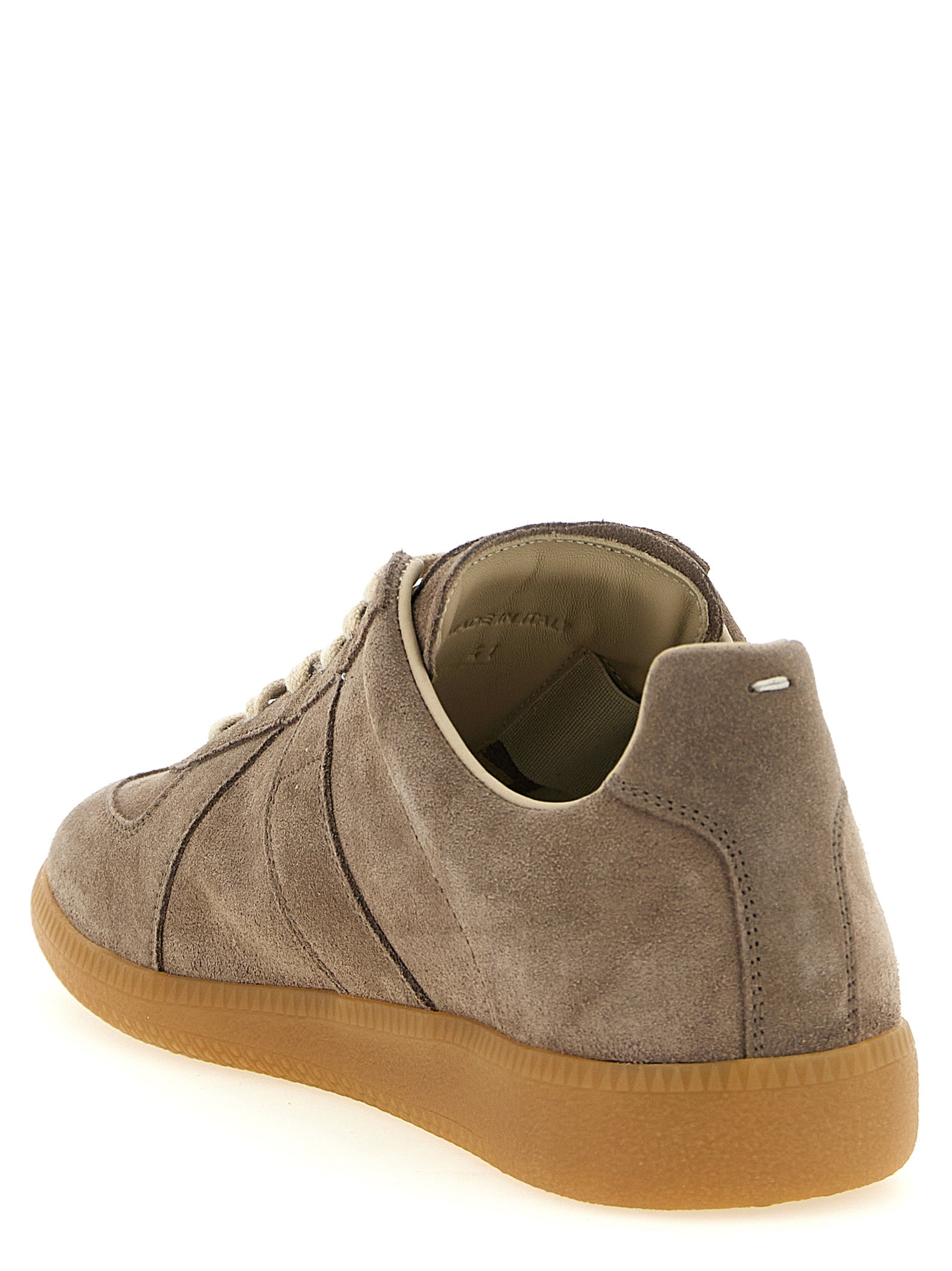 Maison Margiela Beige Calfskin Low Top Men's Sneakers