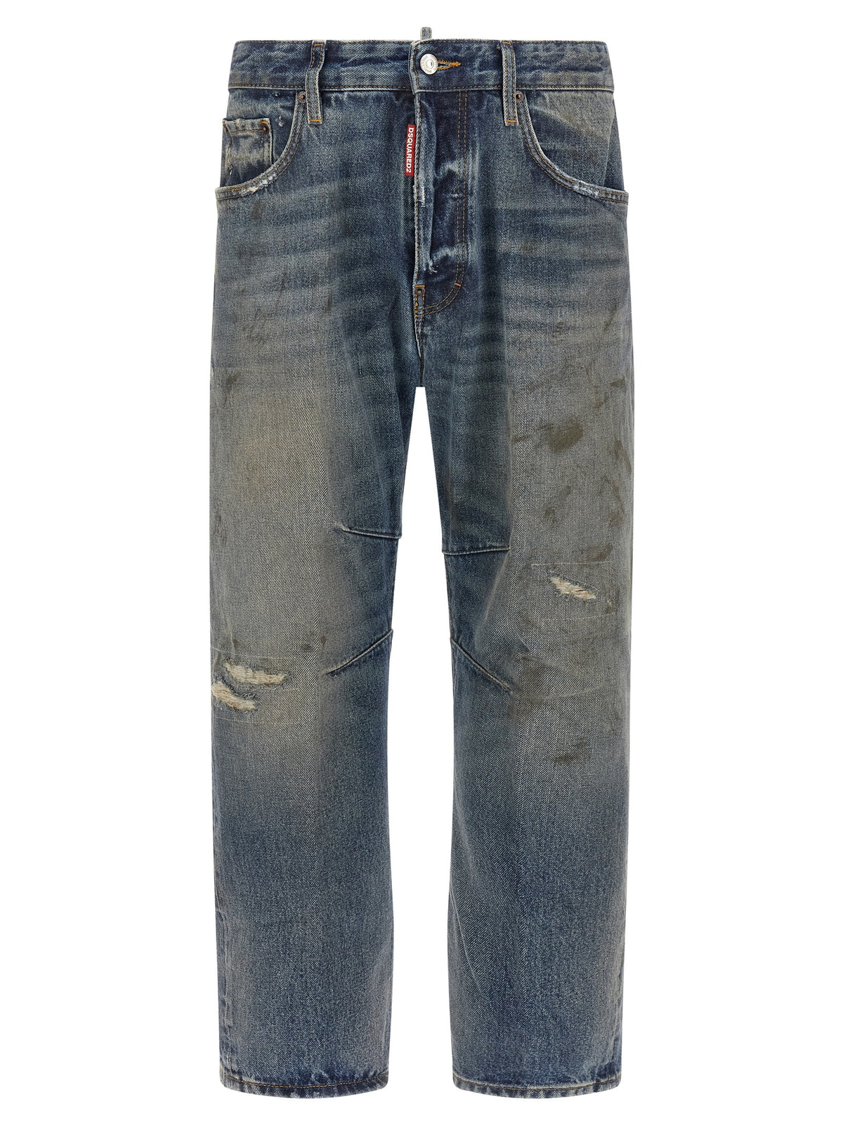 Dsquared² Blue Cotton Relaxed Fit Men's Jeans