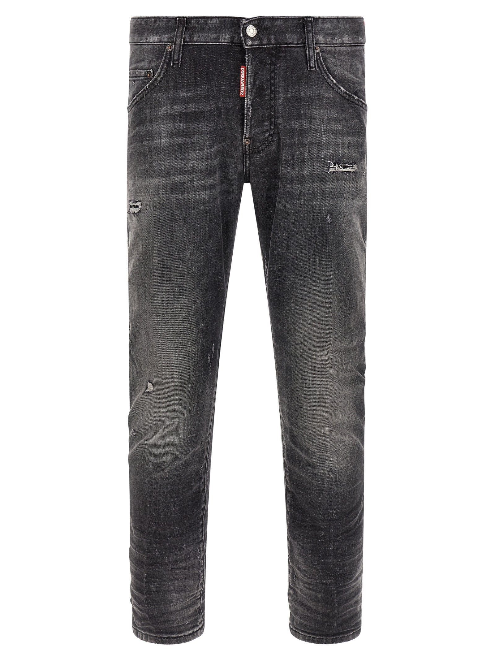 Dsquared² Gray Cotton Skinny Men's Jeans