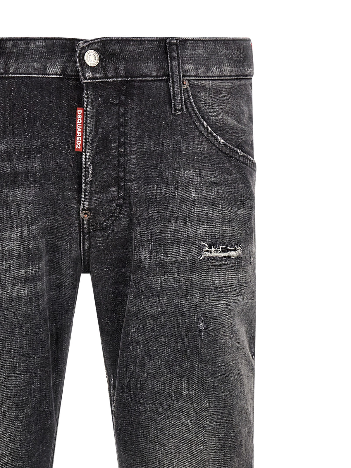 Dsquared² Gray Cotton Skinny Men's Jeans