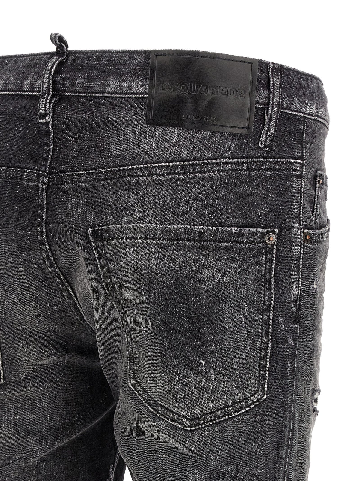Dsquared² Gray Cotton Skinny Men's Jeans