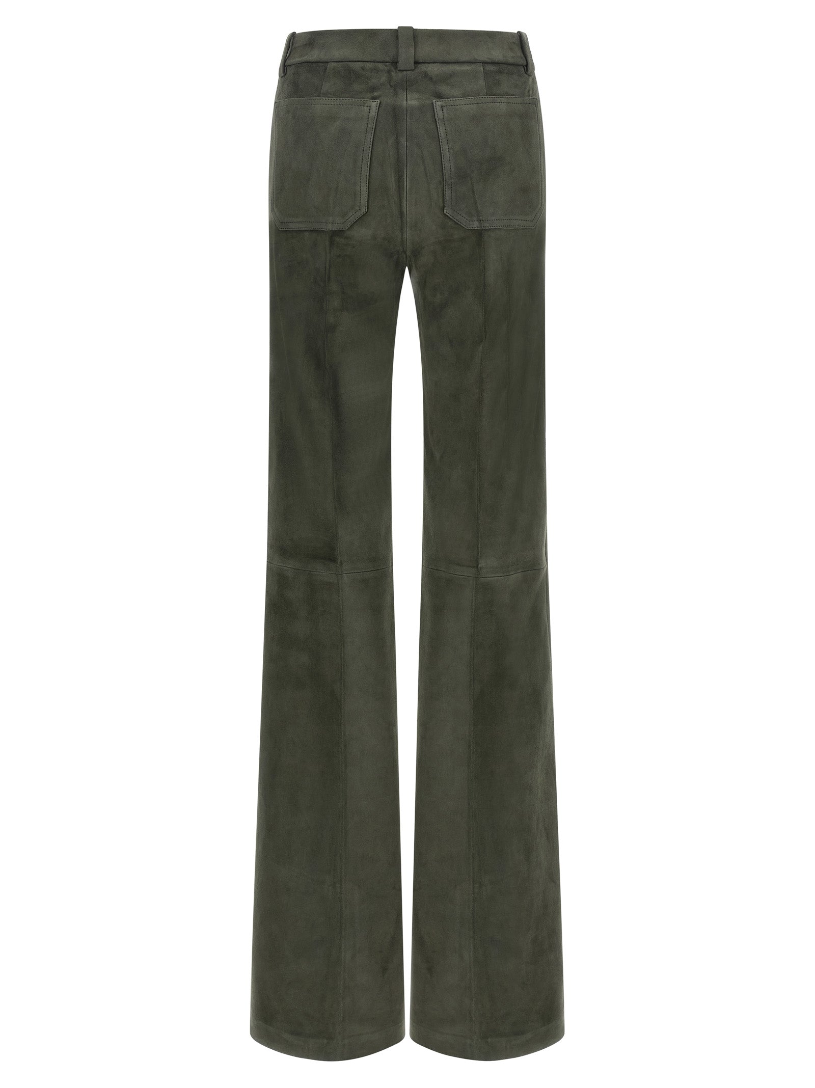 STOULS Gray Lamb Leather Women's Pants