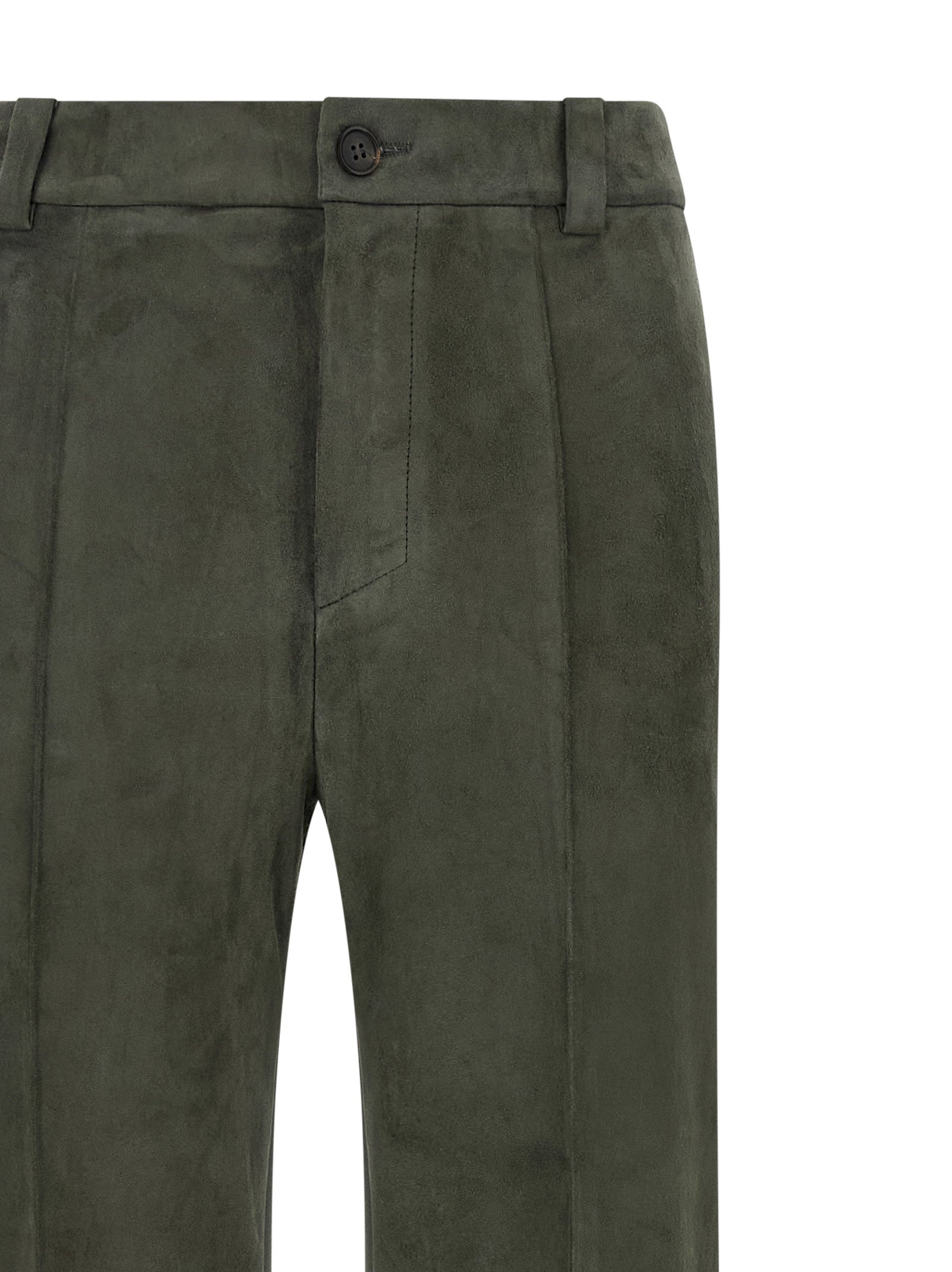 STOULS Gray Lamb Leather Women's Pants
