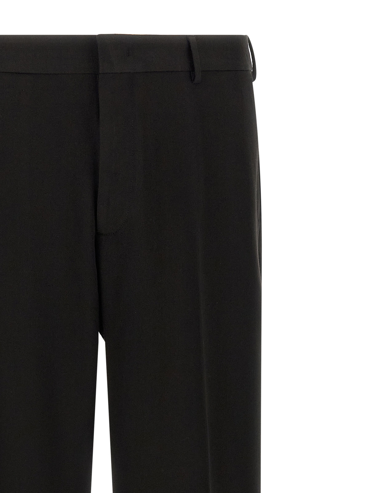 CELLAR DOOR Black Polyester Dress Men's Pants
