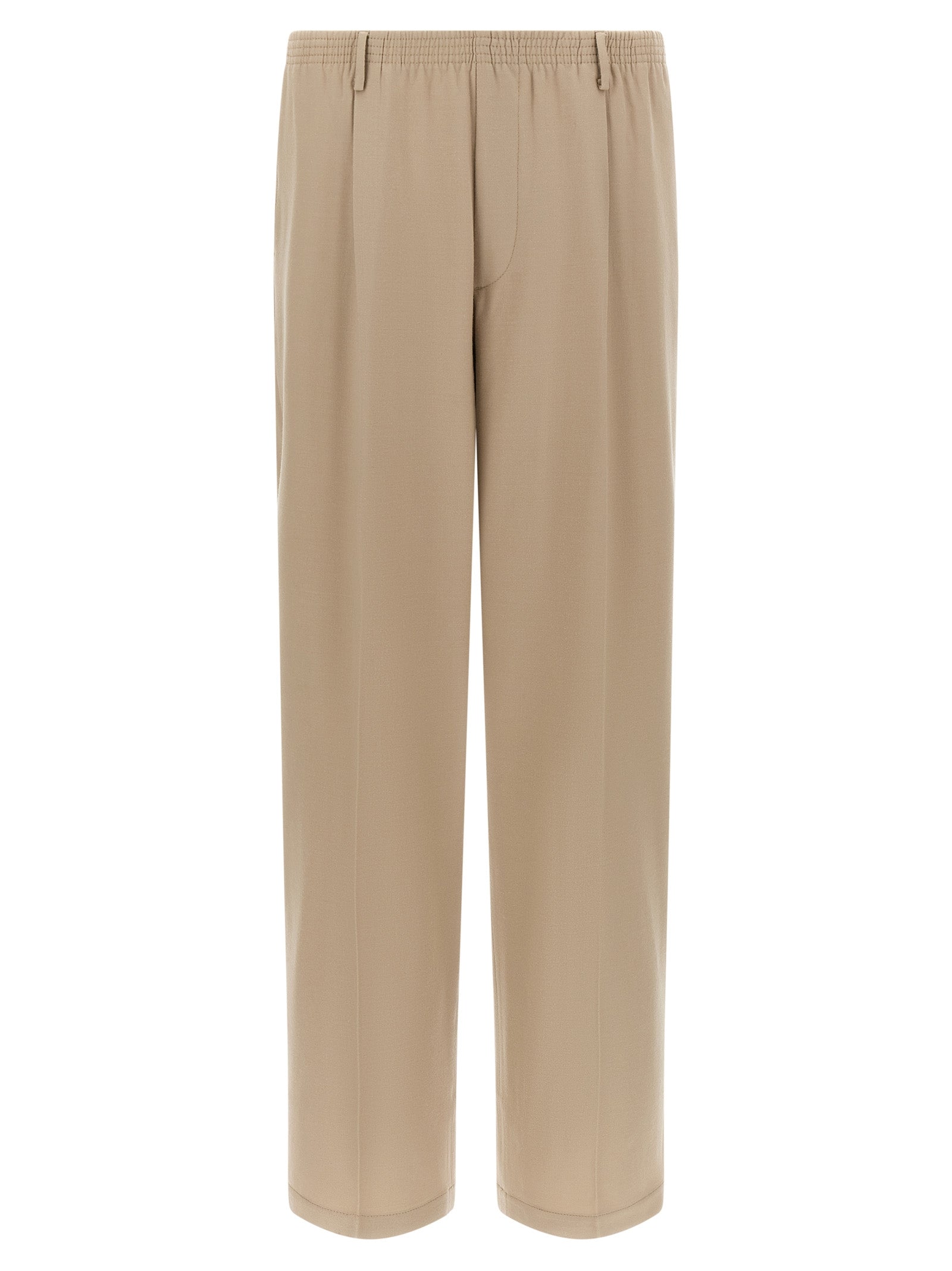 CELLAR DOOR Beige Virgin Wool Casual Men's Pants