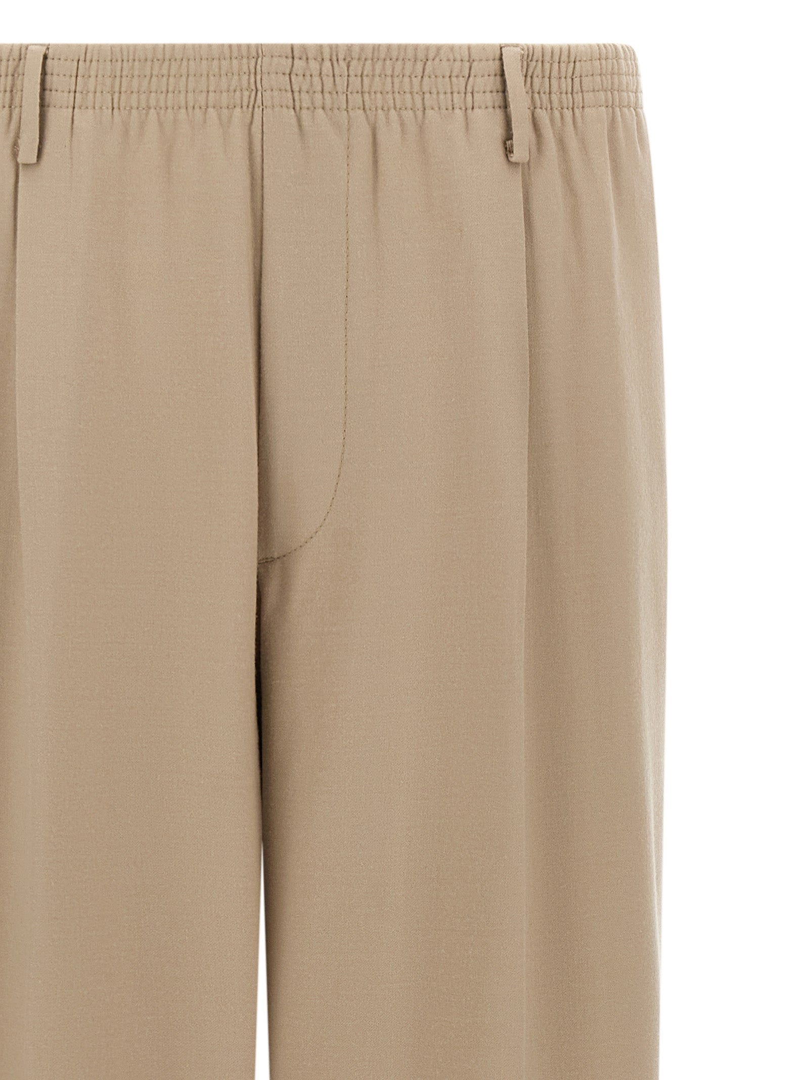 CELLAR DOOR Beige Virgin Wool Casual Men's Pants
