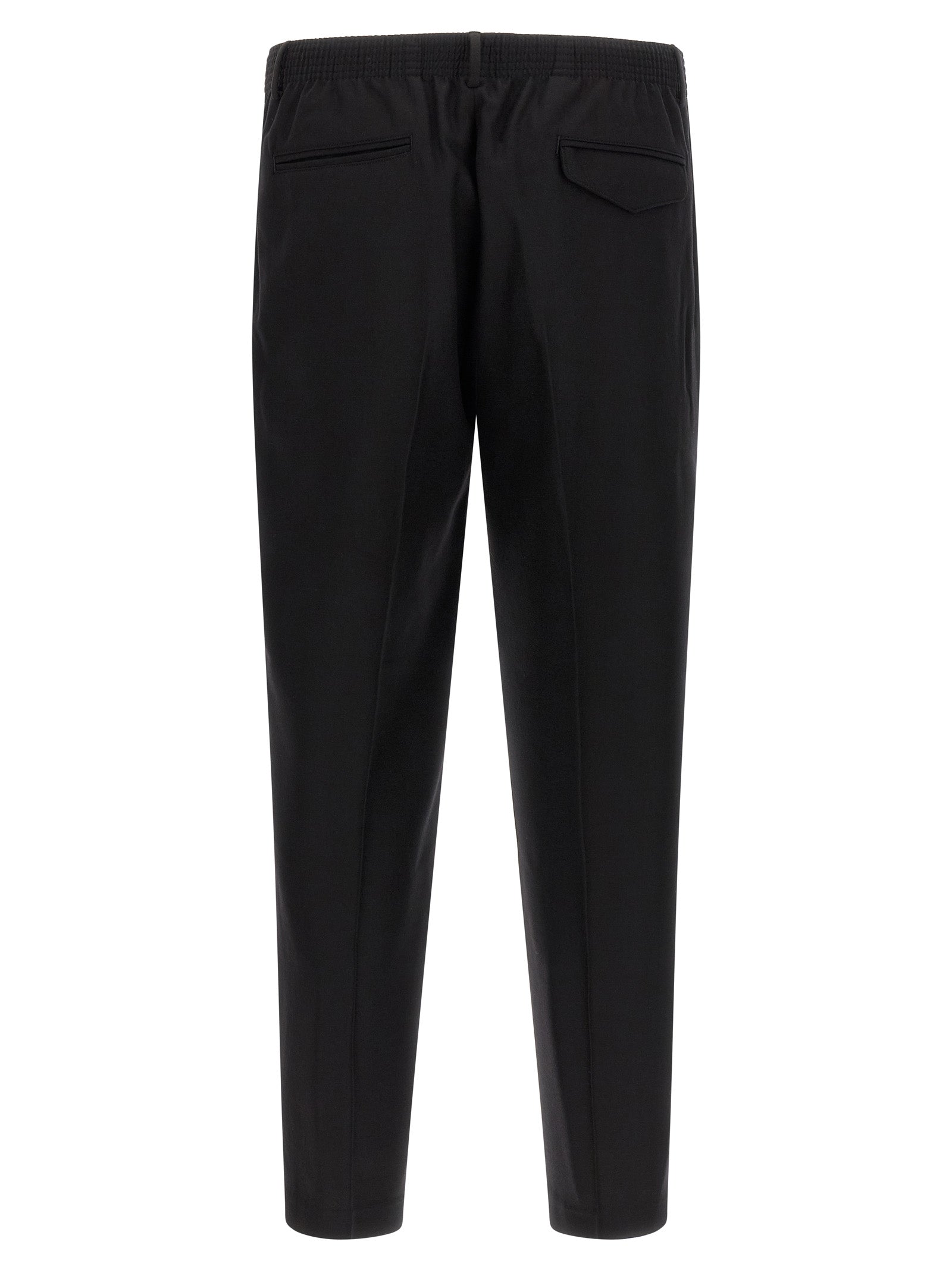 CELLAR DOOR Black Virgin Wool Men's Pants