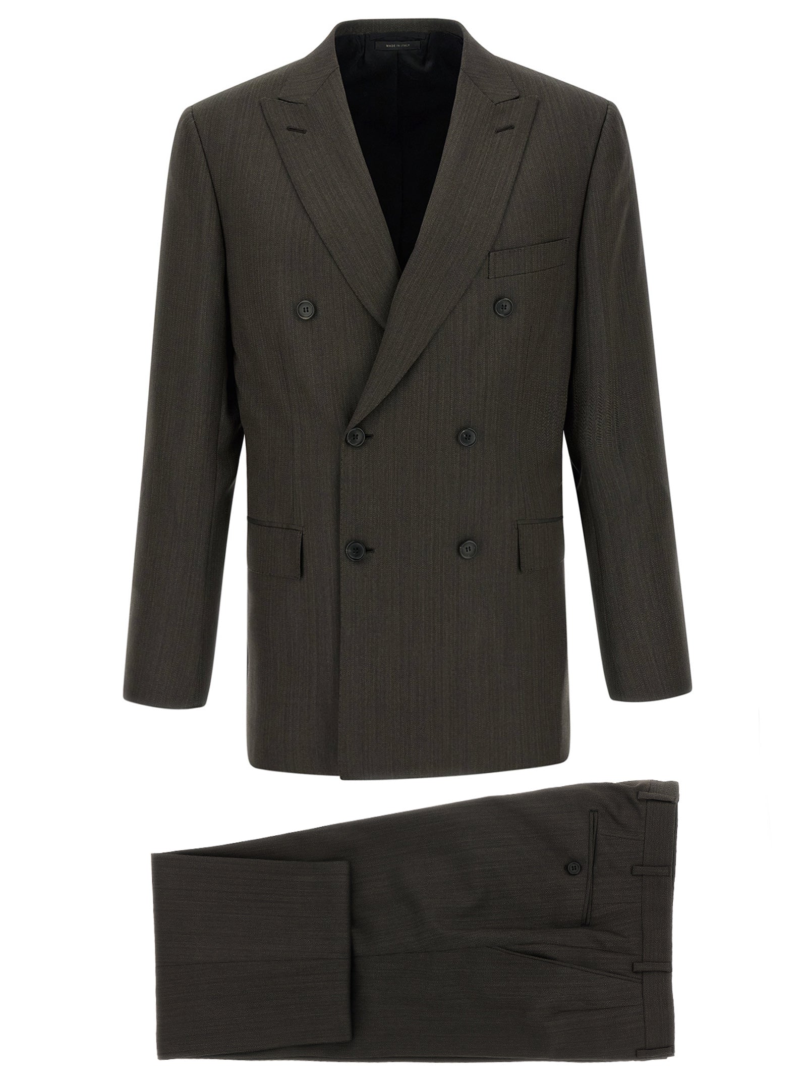 Brioni Brown Wool Two-Piece Men's Suit
