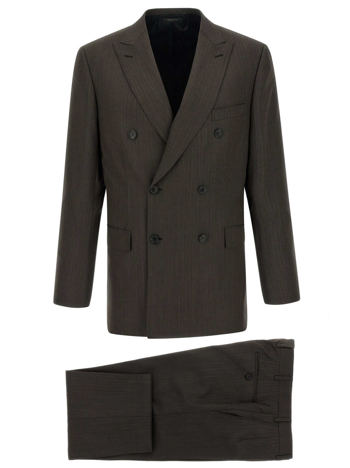 Brioni Brown Wool Two-Piece Men's Suit