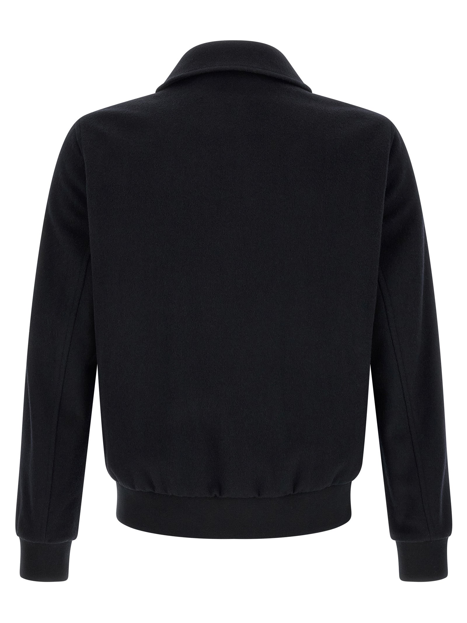 Pal Zileri Black Wool Men's Bomber