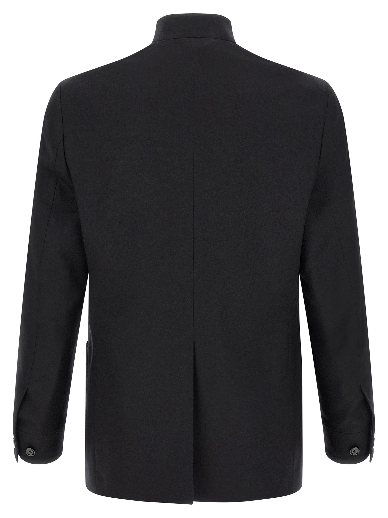 Lardini Black Virgin Wool Men's Blazer