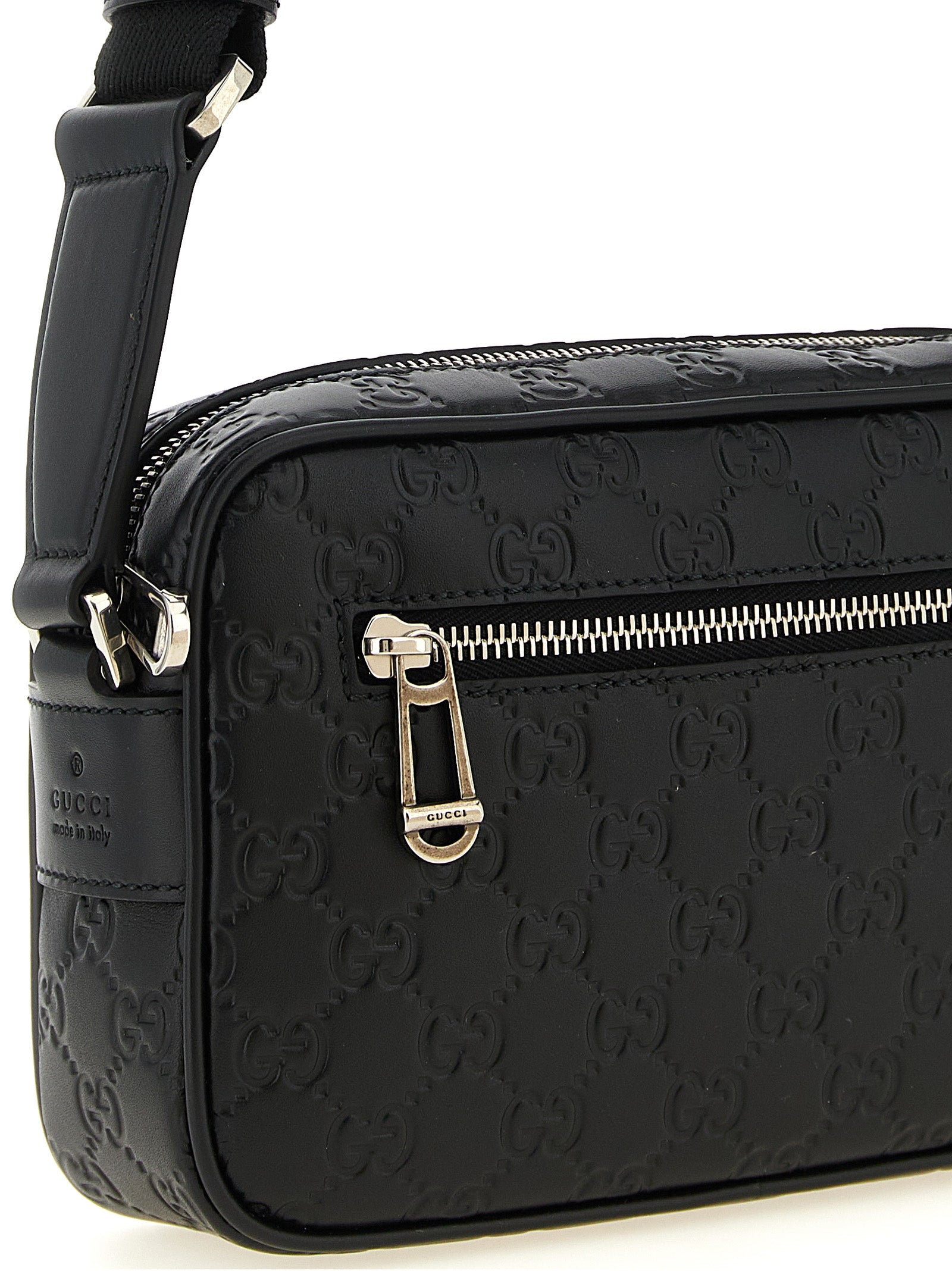 Gucci Black Calfskin Crossbody Men's Bag