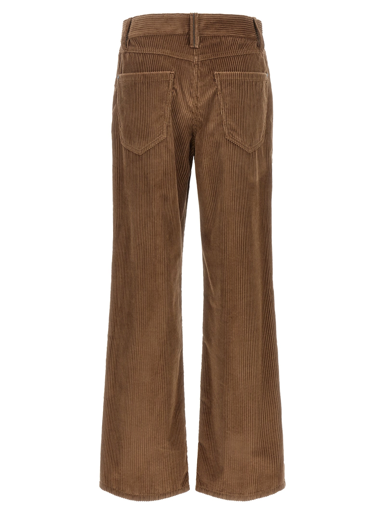 Brunello Cucinelli Brown Cotton Casual Women's Pants
